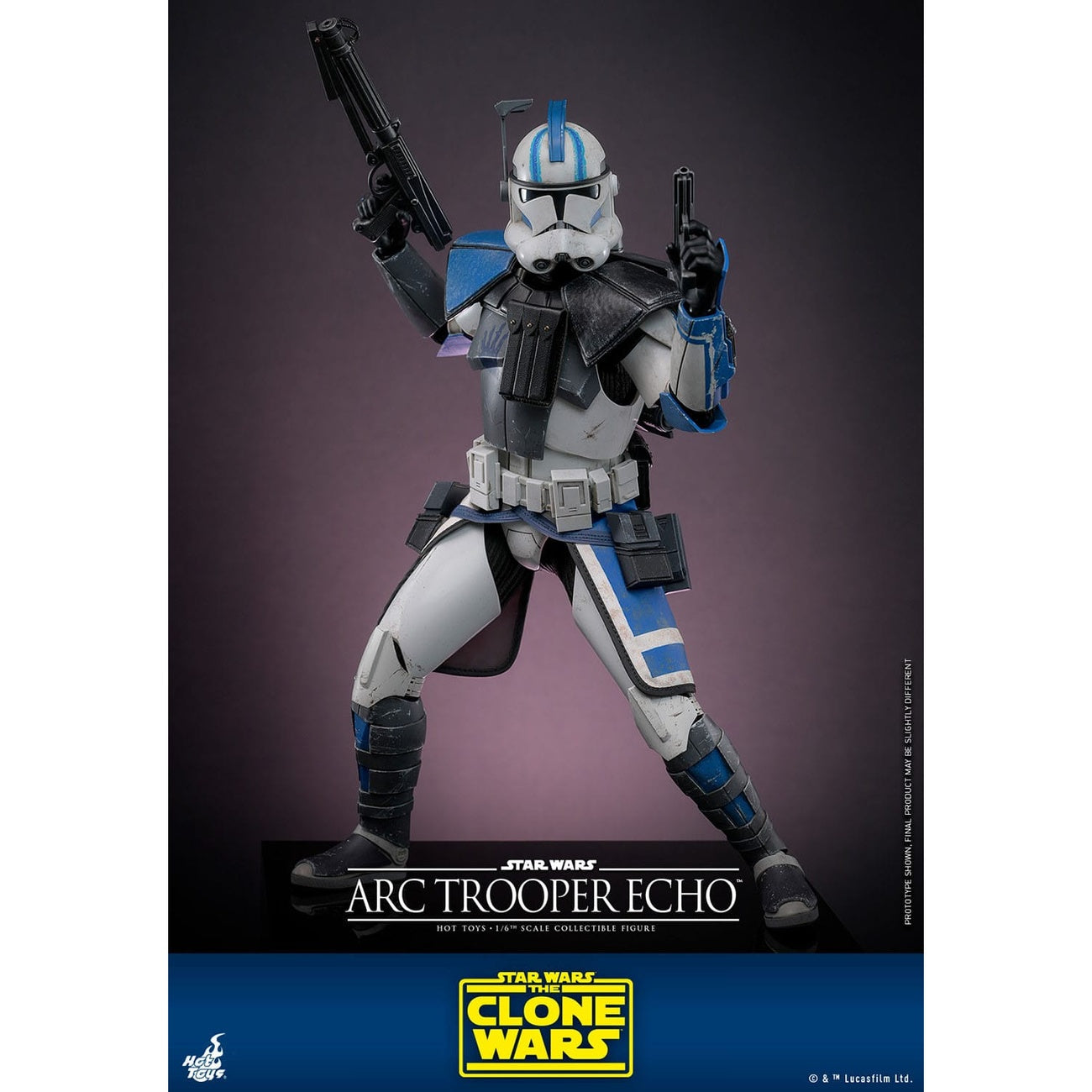Produktbild Star Wars: The Clone Wars - Arc Trooper Echo Actionfigur 1:6
