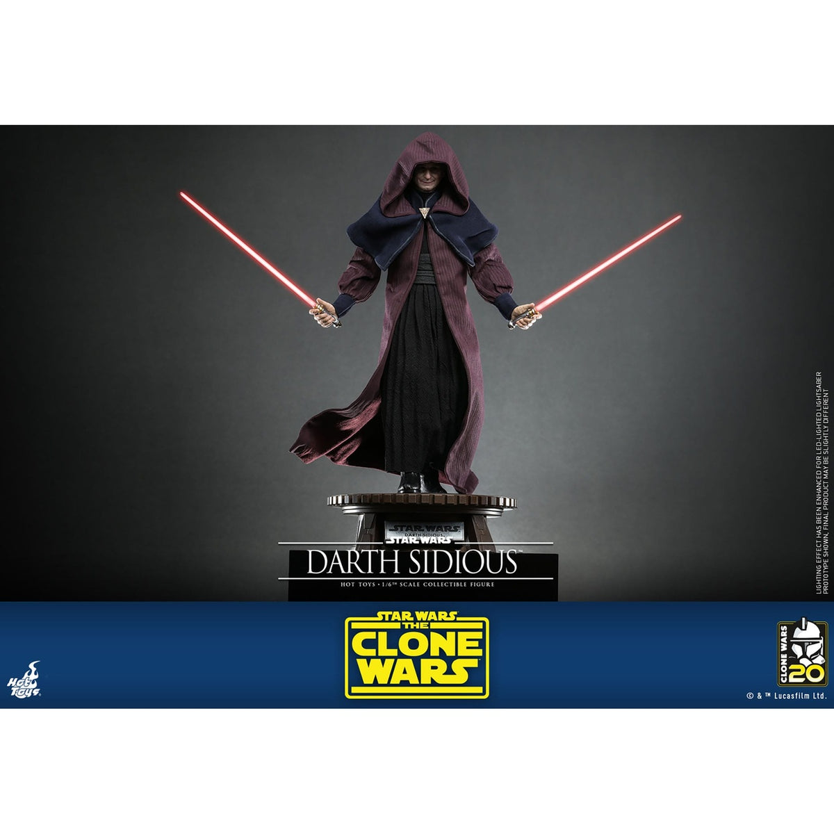 Produktbild Star Wars: The Clone Wars - Darth Sidious Actionfigur 1:6