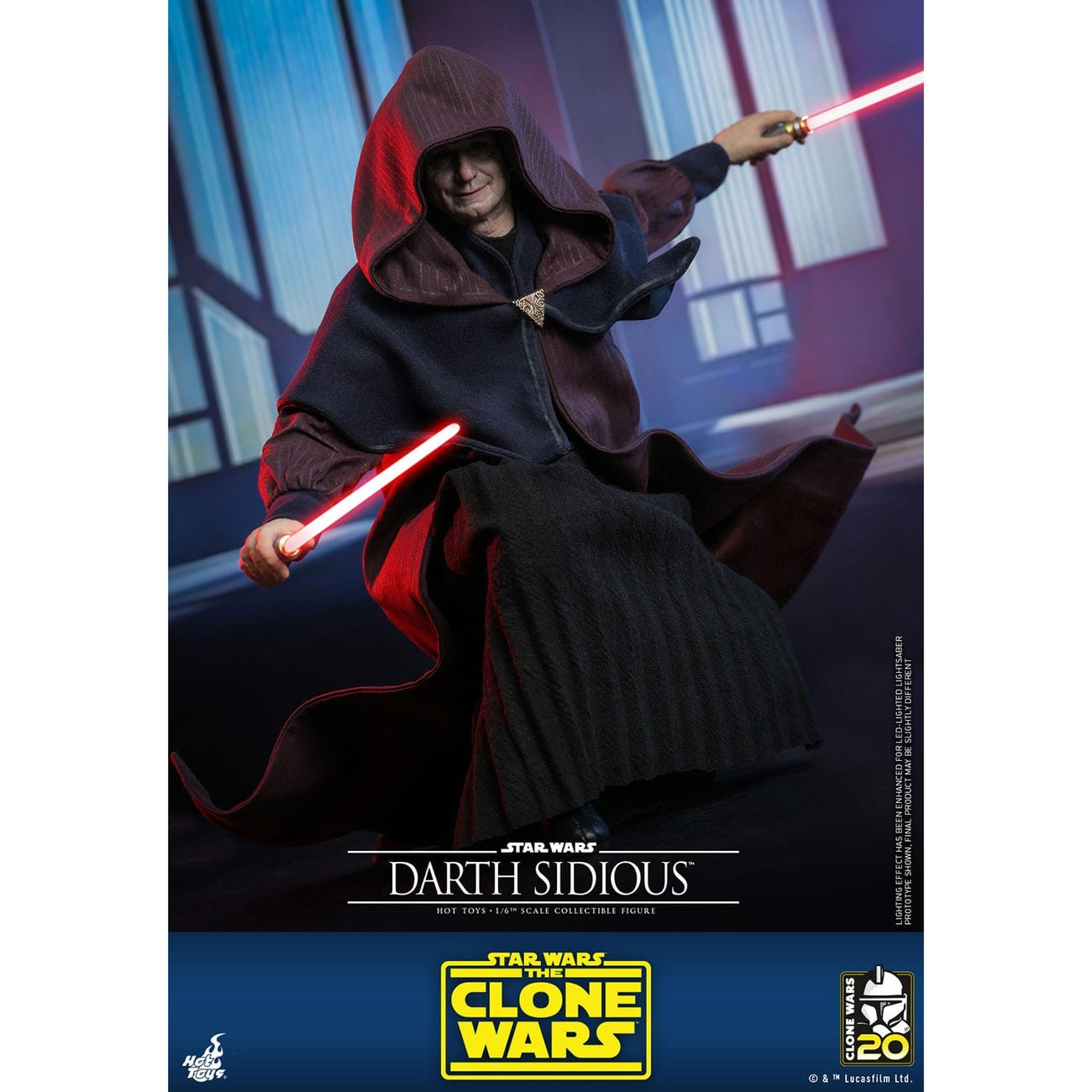Produktbild Star Wars: The Clone Wars - Darth Sidious Actionfigur 1:6