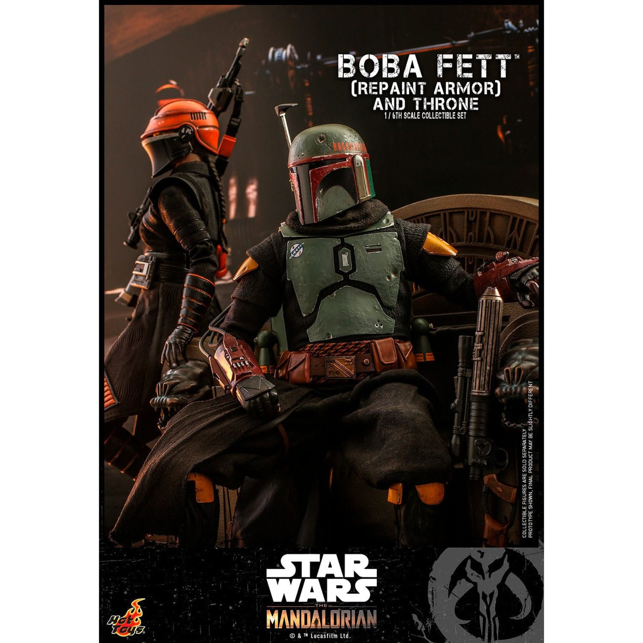 Immagine del prodotto Star Wars: The Mandalorian - Action figure Boba Fett 1:6 Repaint Armor and Throne Special Edition