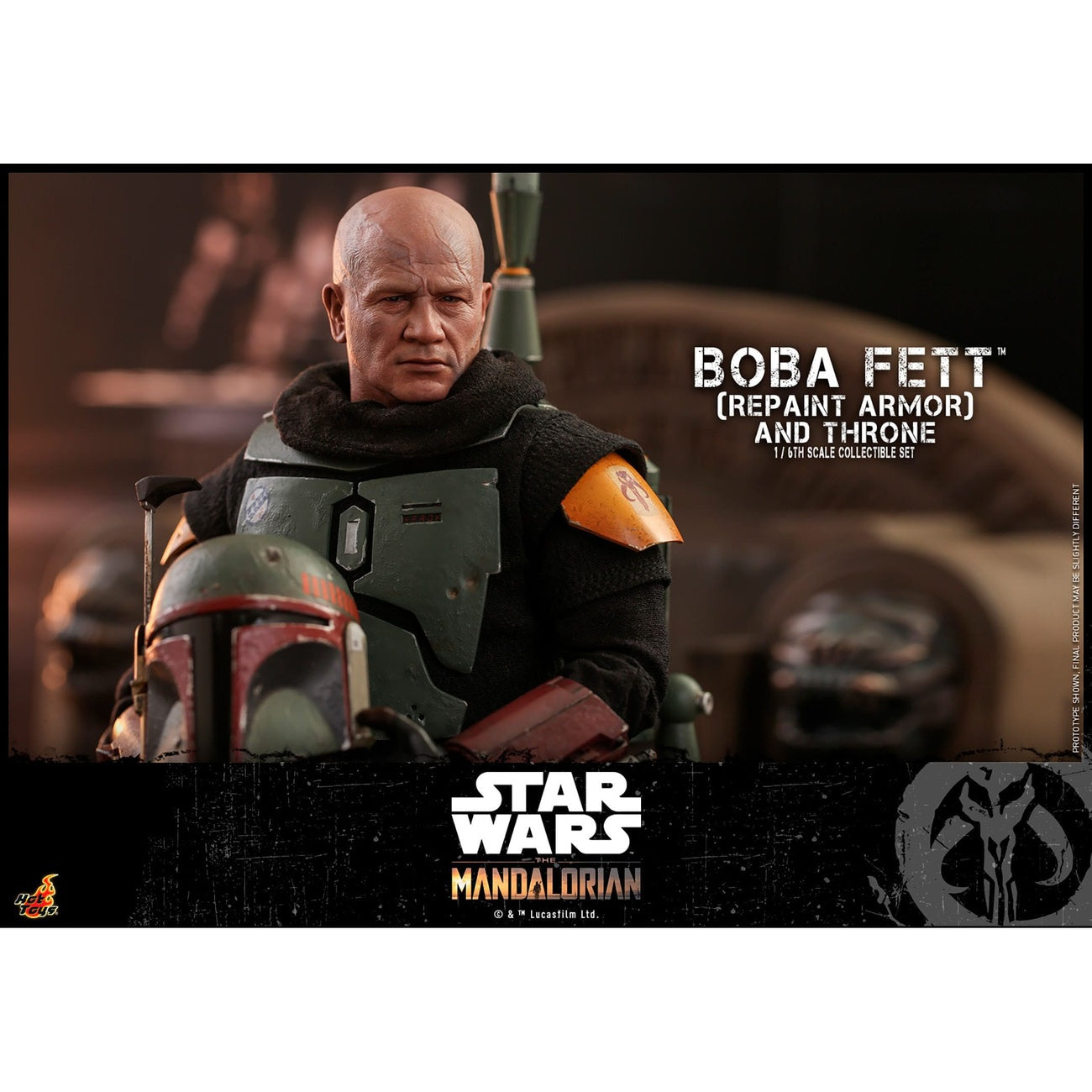 Immagine del prodotto Star Wars: The Mandalorian - Action figure Boba Fett 1:6 Repaint Armor and Throne Special Edition