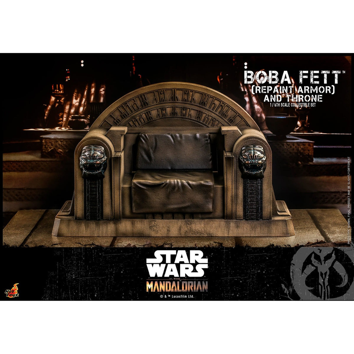 Immagine del prodotto Star Wars: The Mandalorian - Action figure Boba Fett 1:6 Repaint Armor and Throne Special Edition