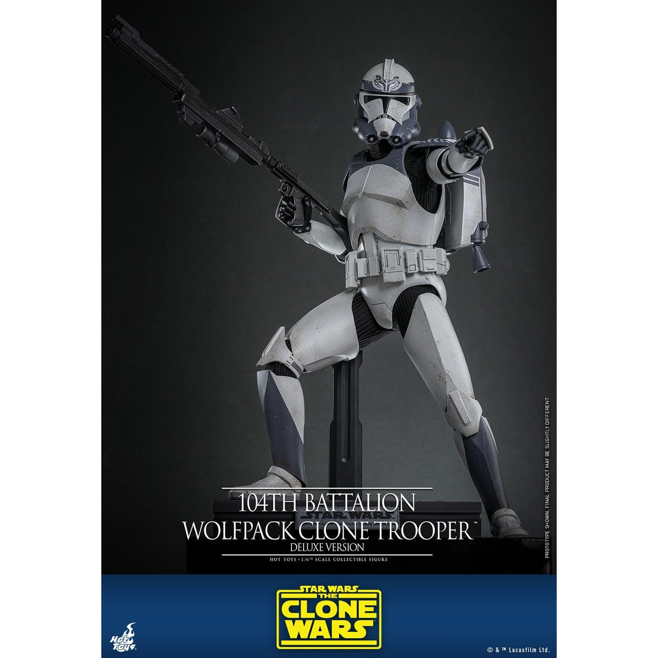 Produktbild Star Wars: The Clone Wars - 104th Battalion Wolfpack Clone Trooper Actionfigur 1:6