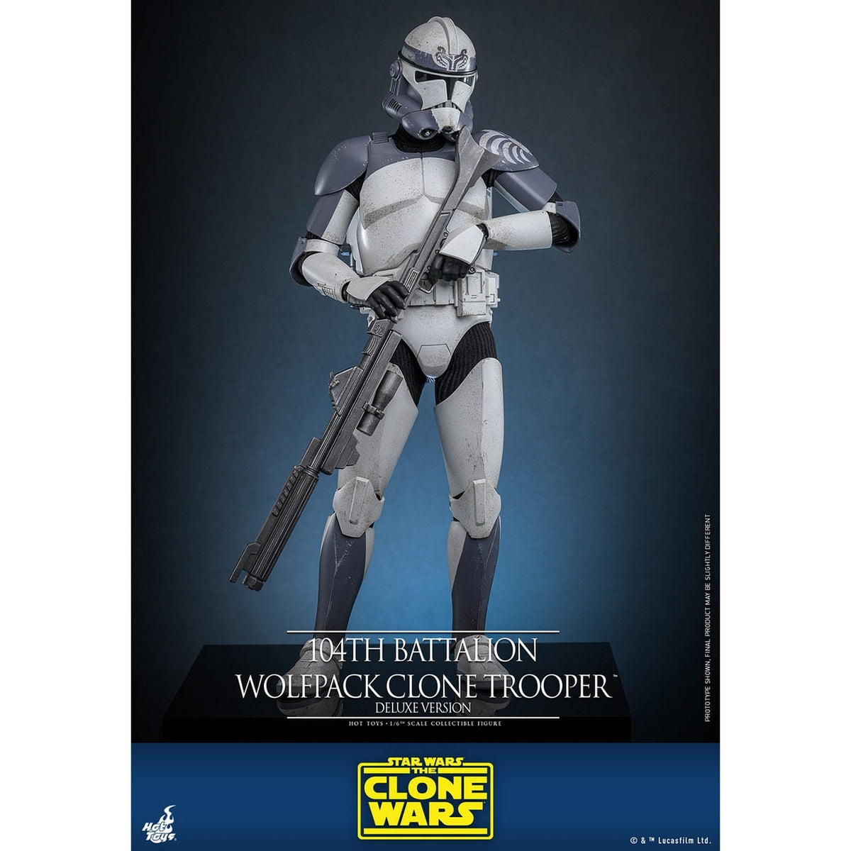 Produktbild Star Wars: The Clone Wars - 104th Battalion Wolfpack Clone Trooper Actionfigur 1:6