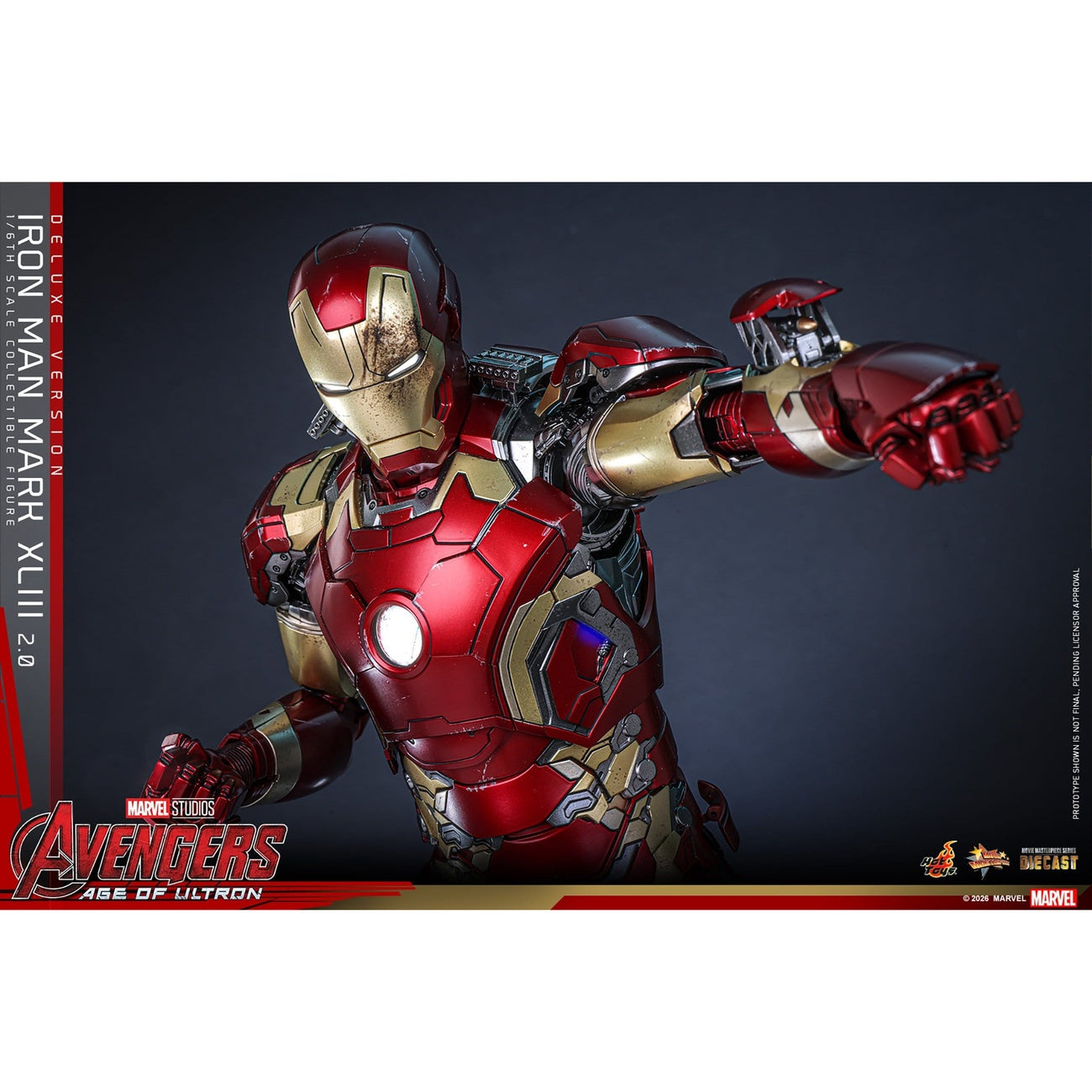 Product image Avengers: Age of Ultron - Iron Man Mark XLIII Masterpiece 1:6 Scale Action Figure Deluxe Version