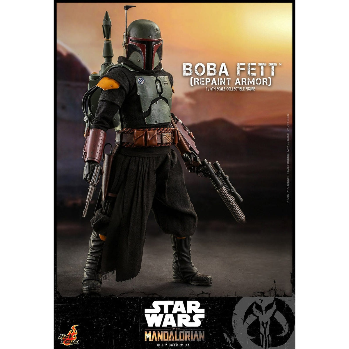 Image produit Star Wars : The Mandalorian – Figurine d’action Boba Fett 1:6 Repaint Armor Édition Spéciale