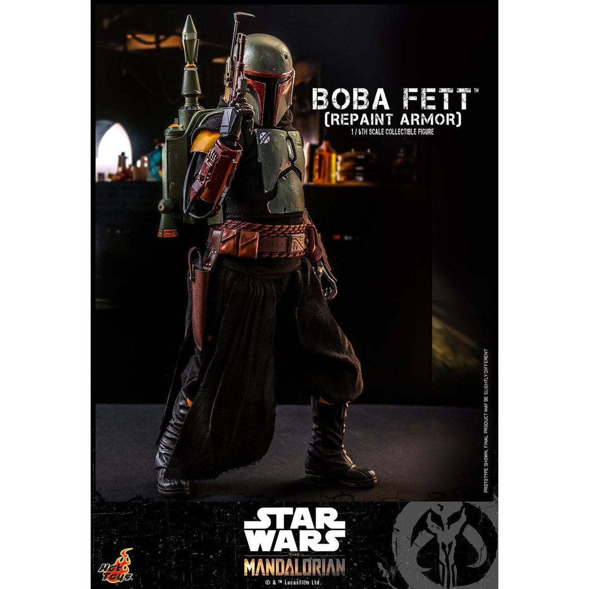 Image produit Star Wars : The Mandalorian – Figurine d’action Boba Fett 1:6 Repaint Armor Édition Spéciale