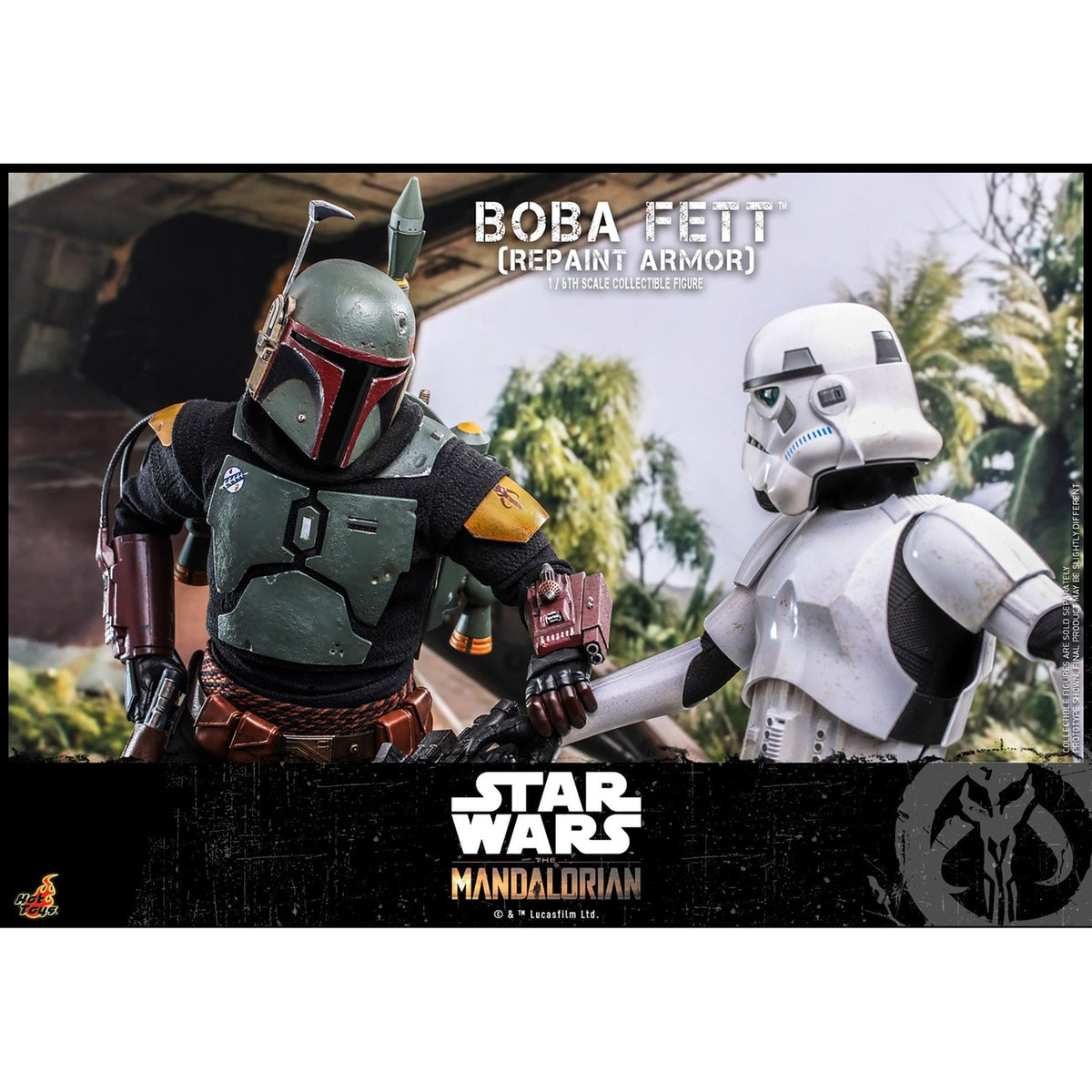 Image produit Star Wars : The Mandalorian – Figurine d’action Boba Fett 1:6 Repaint Armor Édition Spéciale