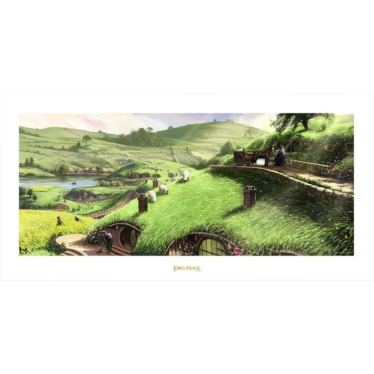 Produktbild Der Herr der Ringe - Auenland Kunstdruck
