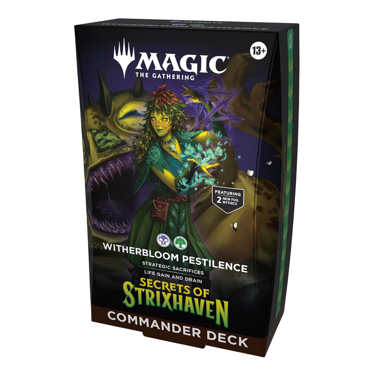 Produktbild Secret of Strixhaven Witherbloom Pestilence Commander Deck englische Version - Magic The Gathering