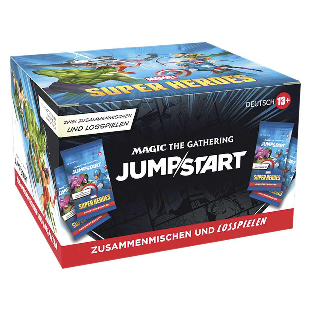 Produktbild Marvel Super Heroes Jumpstart Booster deutsche Version - Magic The Gathering Display