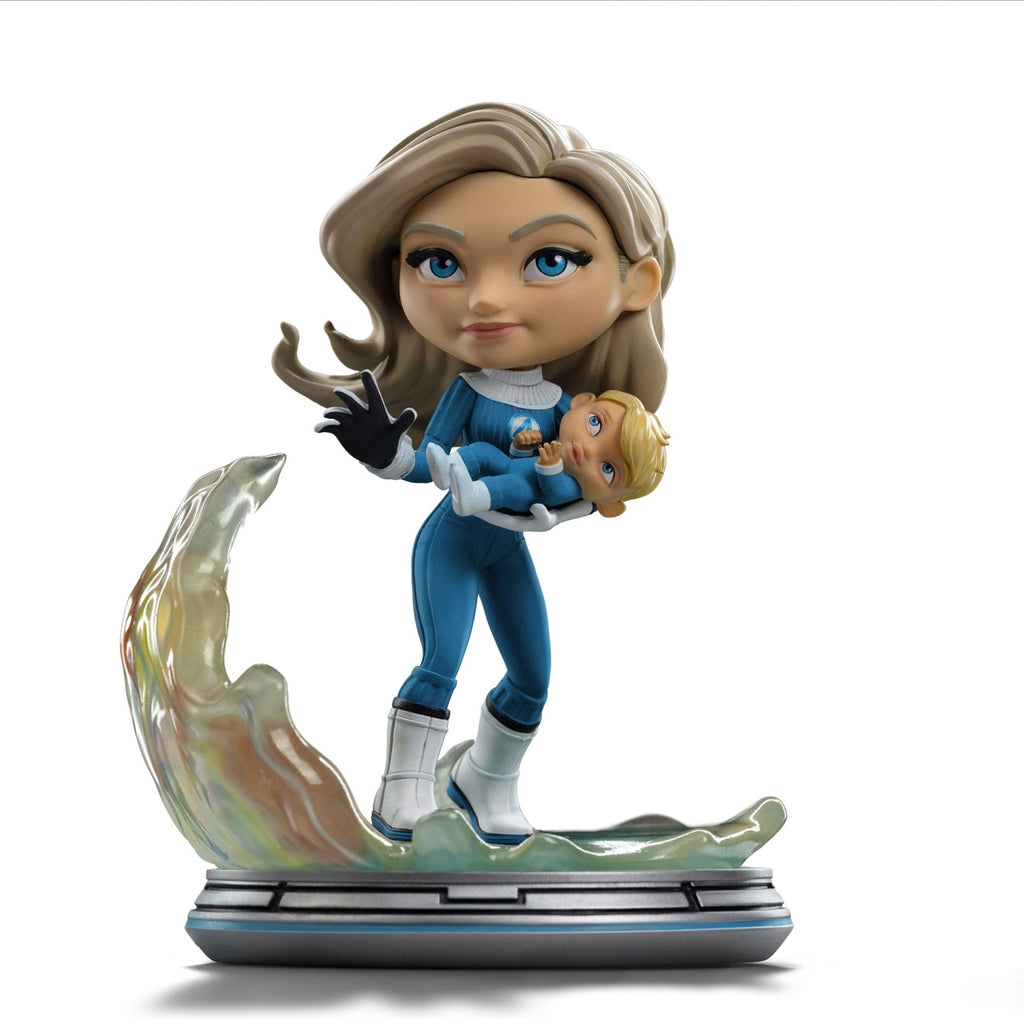 Produktbild Fantastic Four Mini Co. PVC Figur Invisible Woman and Franklin 15 cm