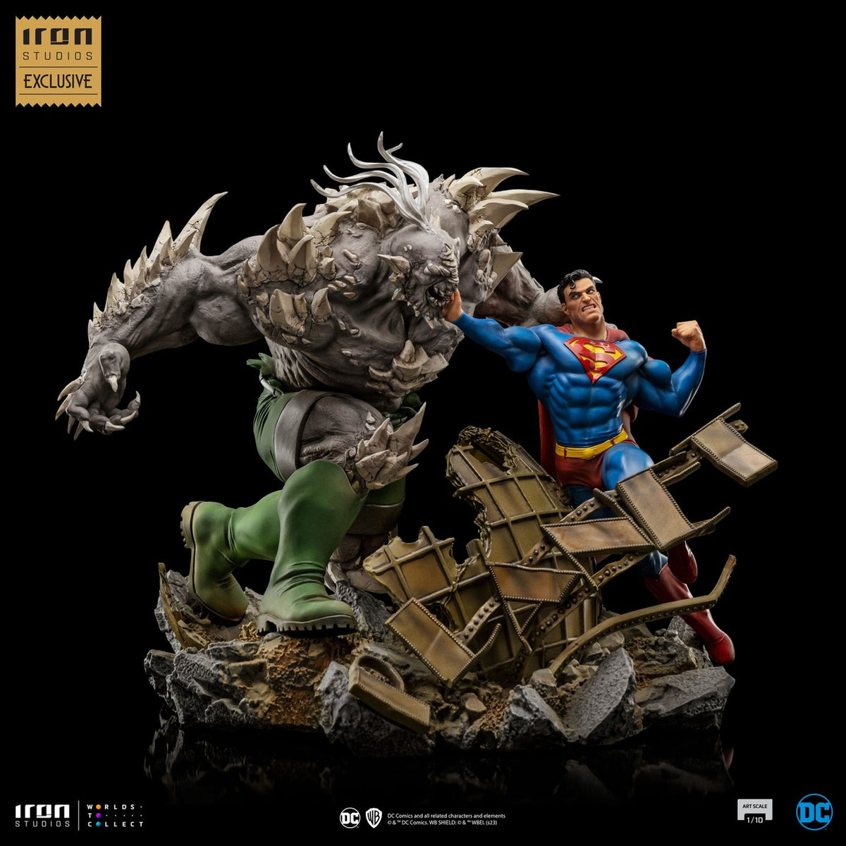 Image produit DC Comics BDS Art Scale Statue 1/10 Superman vs Doomsday heo EU Exclusive 30 cm