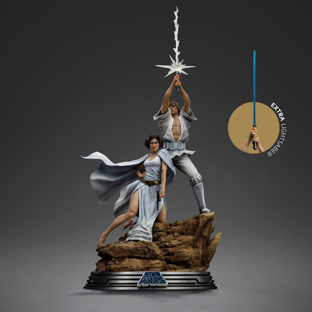 Immagine del prodotto Star Wars Statua Deluxe Art Scale 1/10 Luke e Leia 41 cm