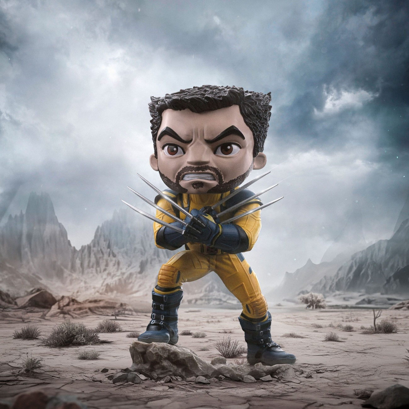 Image produit Deadpool & Wolverine figurine Mini Co. PVC Wolverine Unmasked 14 cm