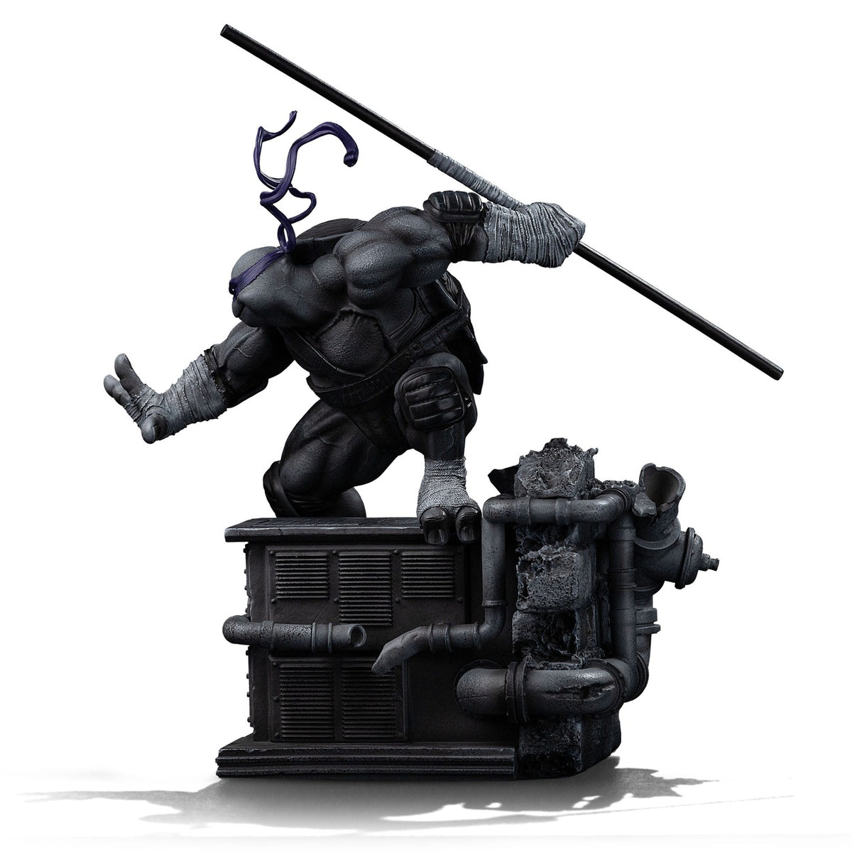 Image produit Teenage Mutant Ninja Turtles Statue Art Scale 1/10 Donatello Variante Noir et Blanc 26 cm heo exclusive