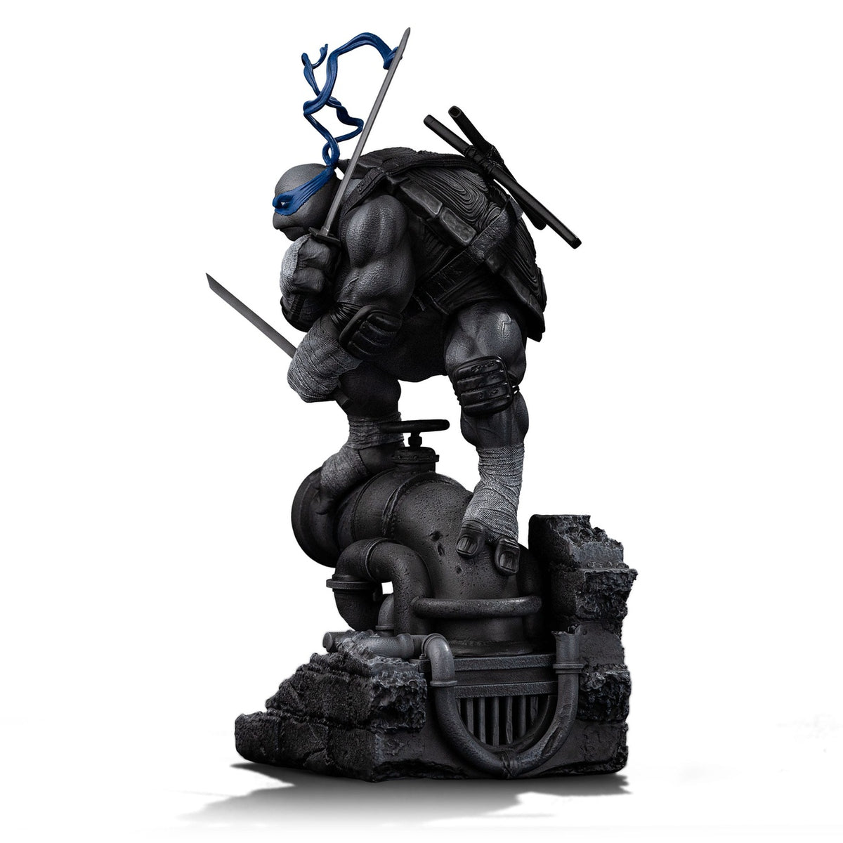 Image produit Teenage Mutant Ninja Turtles Statue Art Scale 1/10 Leonardo Variante Noir et Blanc 26 cm heo exclusive