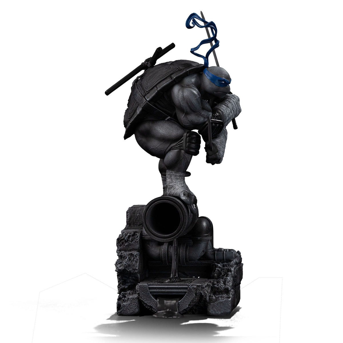 Image produit Teenage Mutant Ninja Turtles Statue Art Scale 1/10 Leonardo Variante Noir et Blanc 26 cm heo exclusive