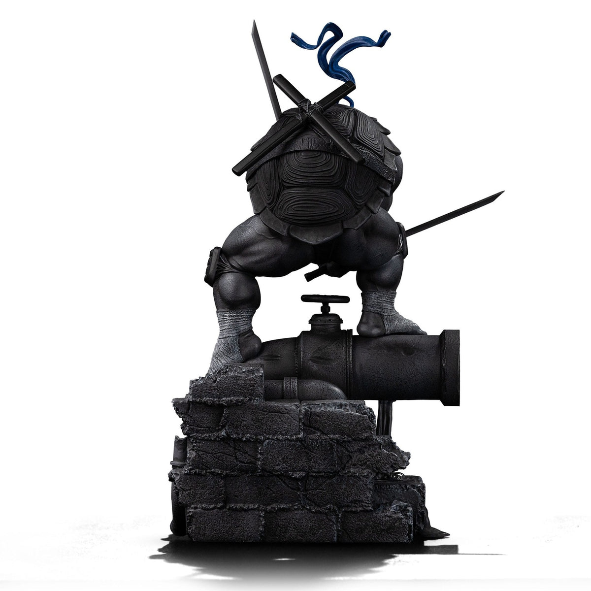Image produit Teenage Mutant Ninja Turtles Statue Art Scale 1/10 Leonardo Variante Noir et Blanc 26 cm heo exclusive
