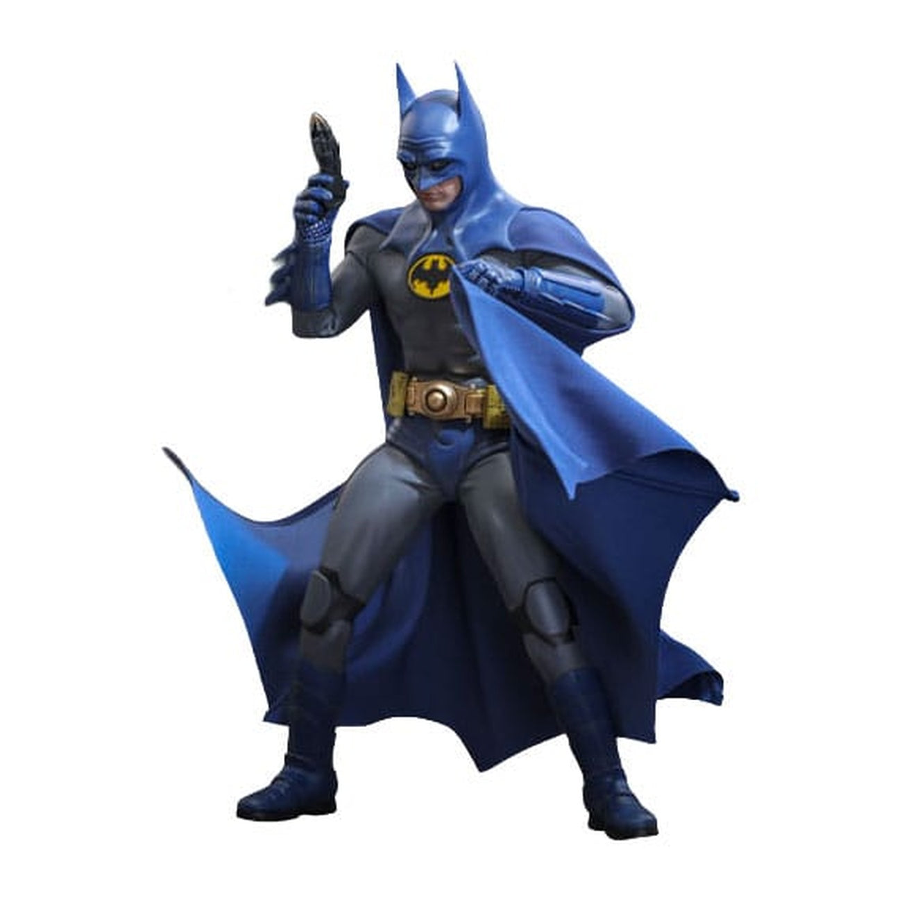 Image produit The Flash Movie Masterpiece figurine articulée 1/6 Batman (costume bleu et gris) Édition Limitée Hot Toys Exclusive 30 cm