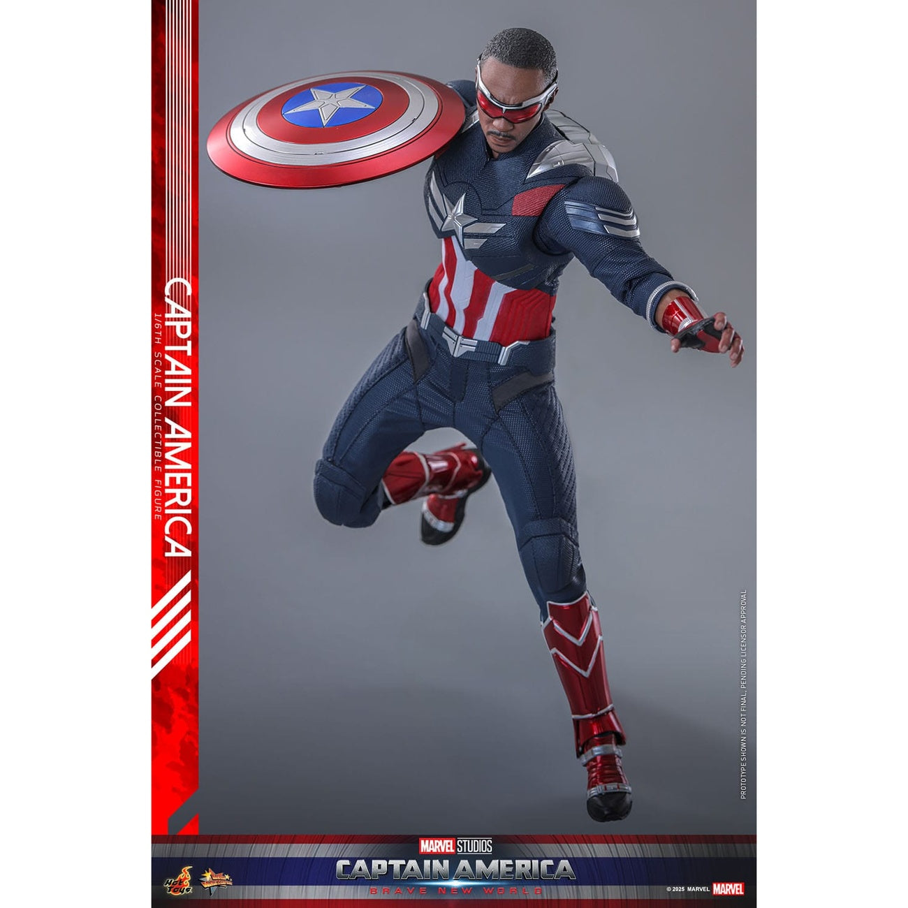 Image produit Captain America: Brave New World figurine d’action Movie Masterpiece 1/6 Captain America 30 cm