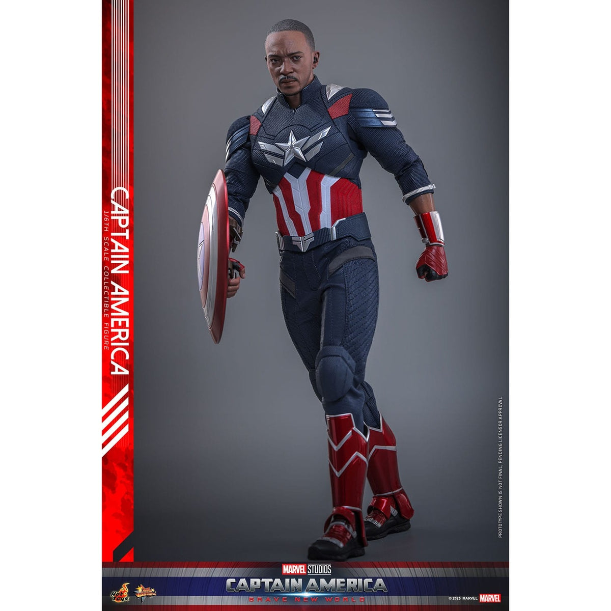 Image produit Captain America: Brave New World figurine d’action Movie Masterpiece 1/6 Captain America 30 cm