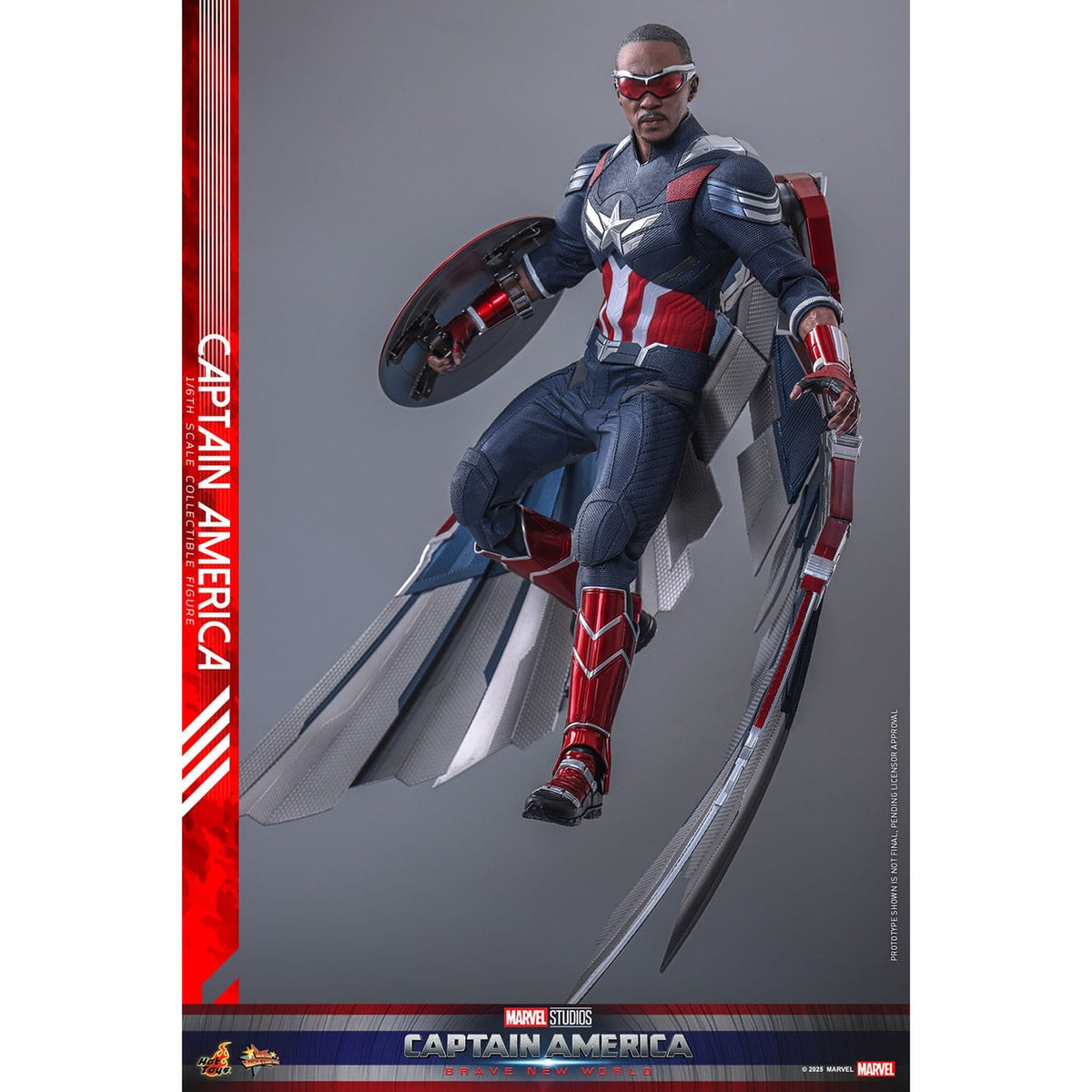 Image produit Captain America: Brave New World figurine d’action Movie Masterpiece 1/6 Captain America 30 cm