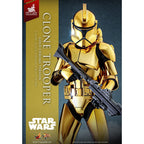 Image produit Star Wars Figurine articulée 1/6 Clone Trooper (Gold Chrome Version) Exclusive 30 cm