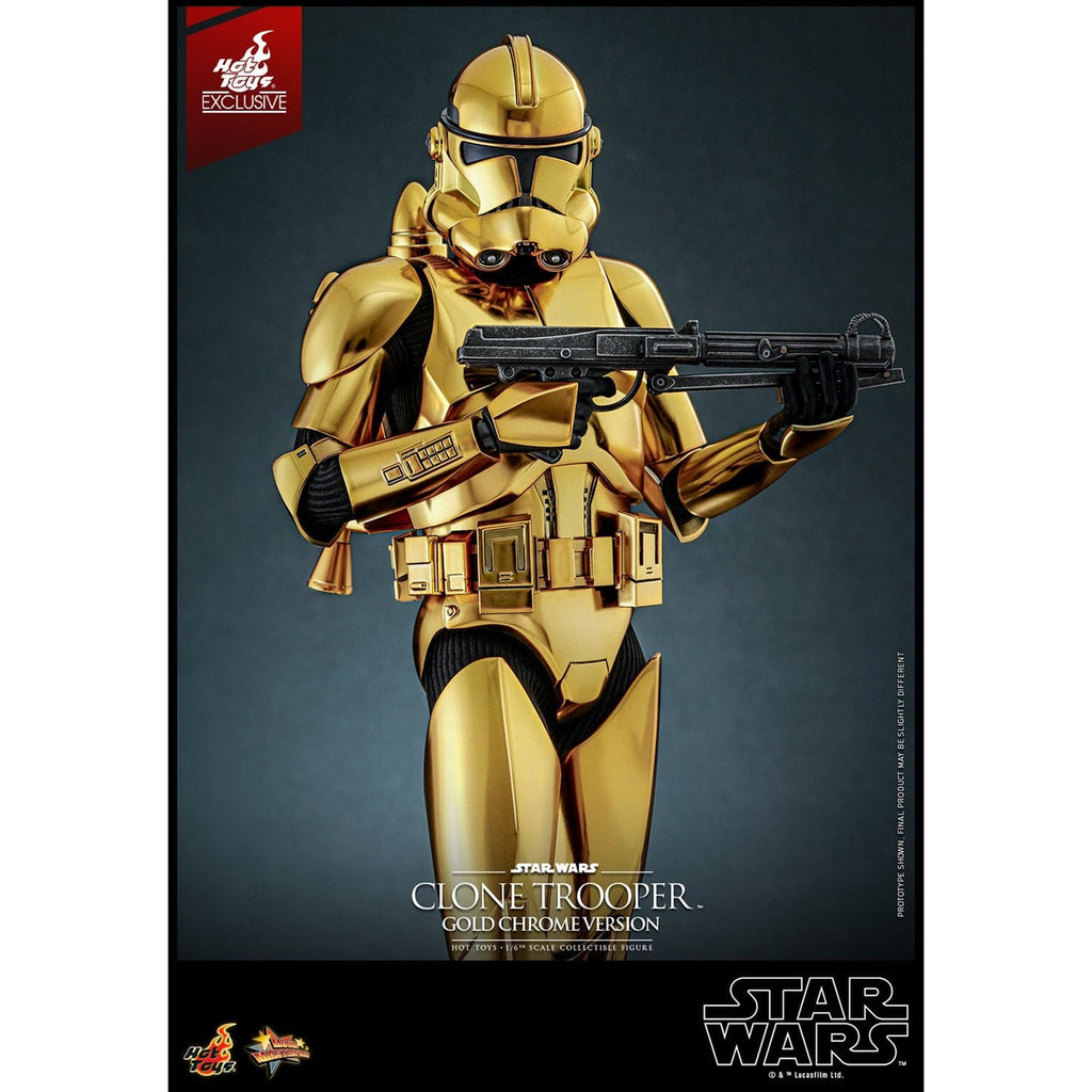Image produit Star Wars Figurine articulée 1/6 Clone Trooper (Gold Chrome Version) Exclusive 30 cm