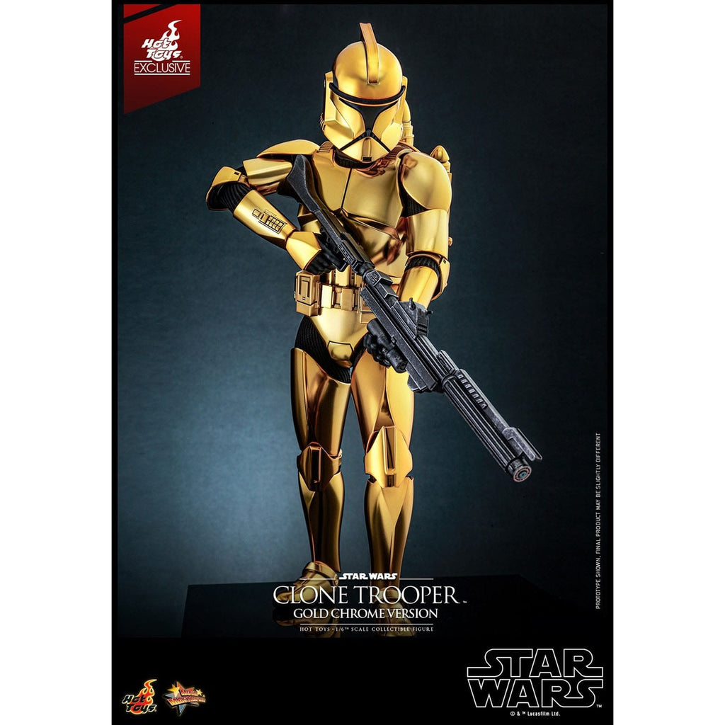 Image produit Star Wars Figurine articulée 1/6 Clone Trooper (Gold Chrome Version) Exclusive 30 cm