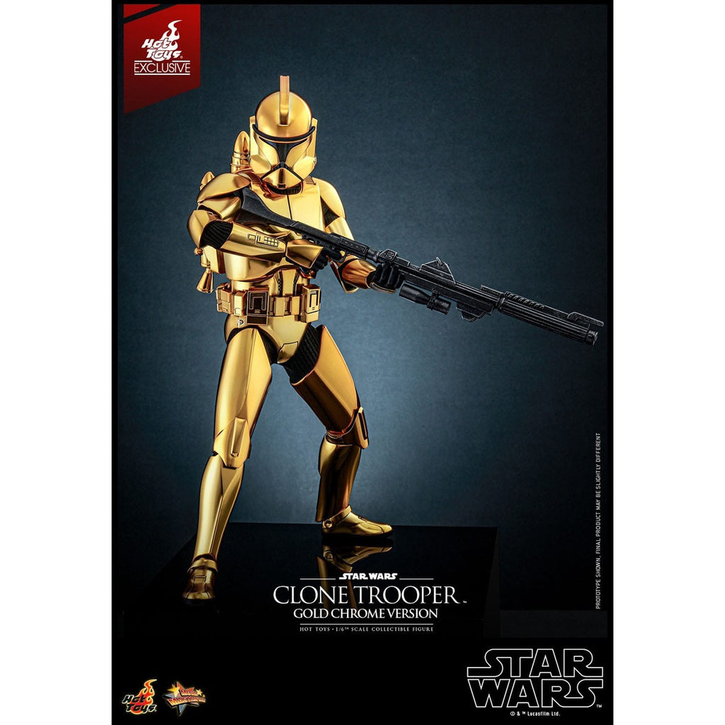 Image produit Star Wars Figurine articulée 1/6 Clone Trooper (Gold Chrome Version) Exclusive 30 cm