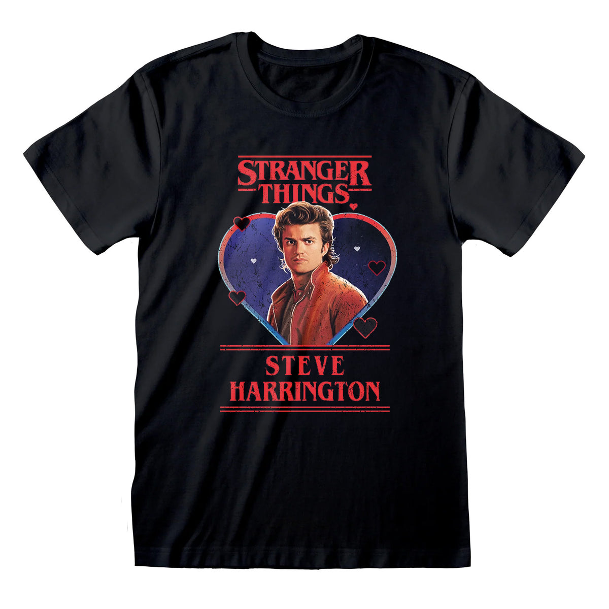 Image produit Stranger Things - T-shirt Steve Love noir