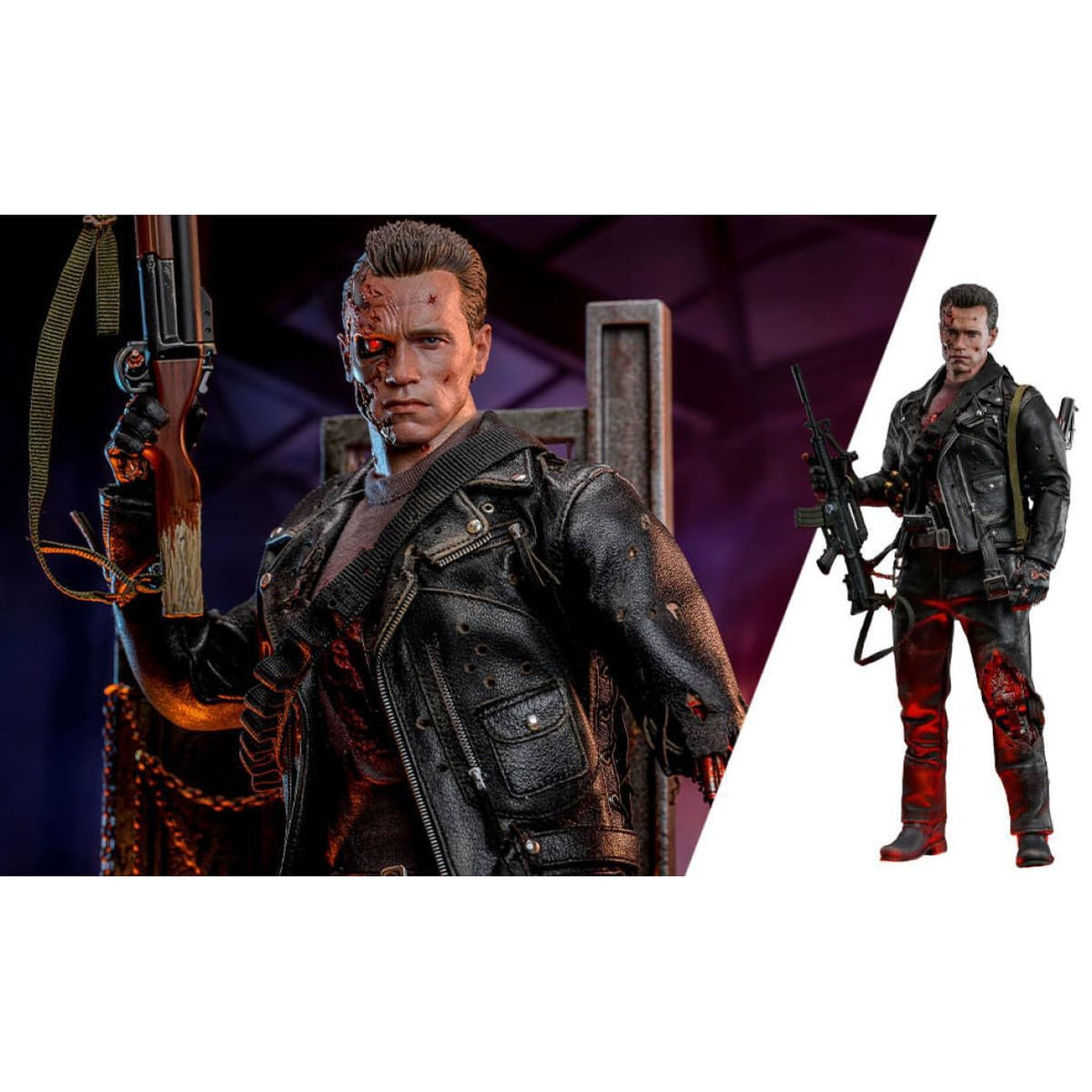 Produktbild Terminator 2 Movie Masterpiece Actionfigur 1/6 T-800 Battle Damaged Version 2.0 32 cm