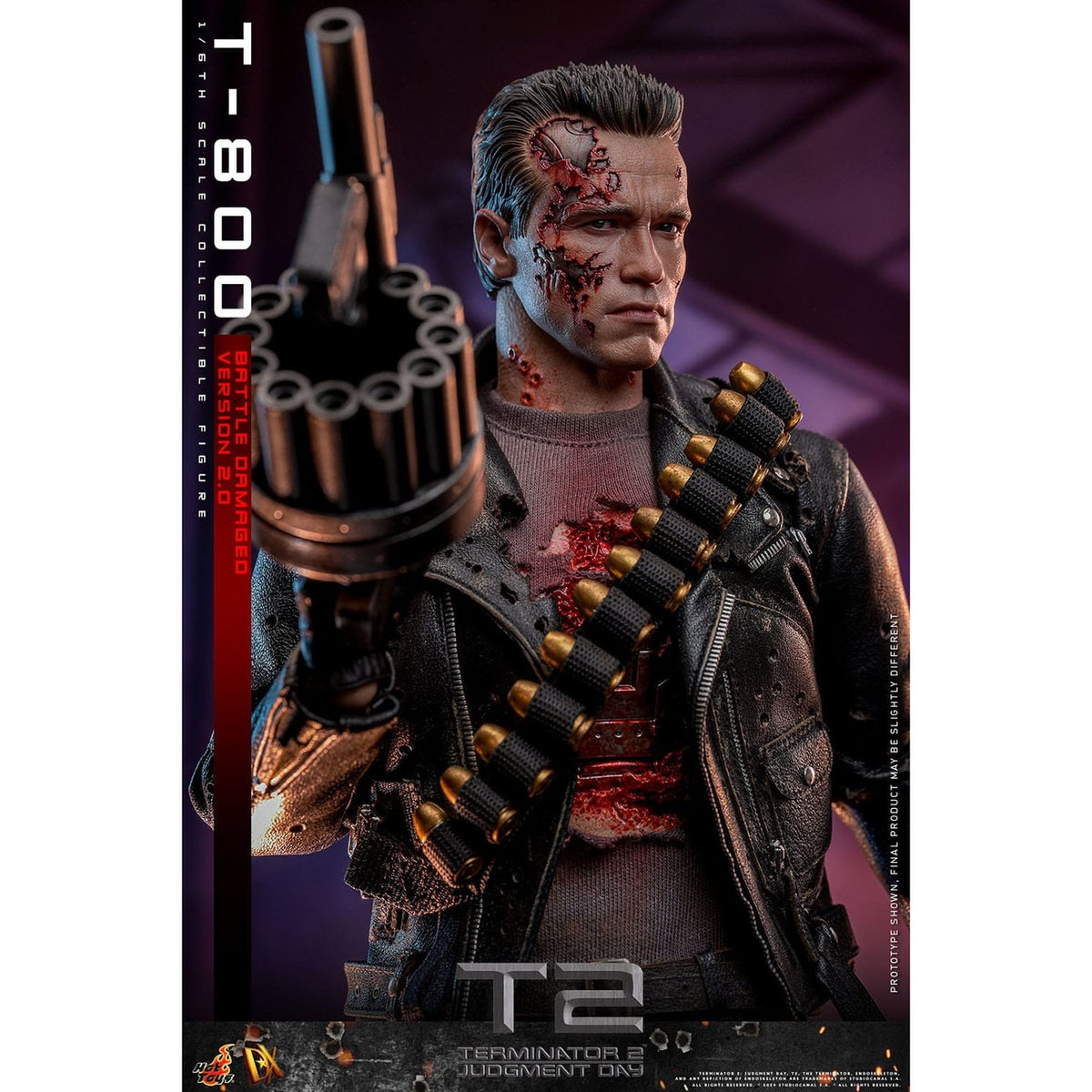 Produktbild Terminator 2 Movie Masterpiece Actionfigur 1/6 T-800 Battle Damaged Version 2.0 32 cm