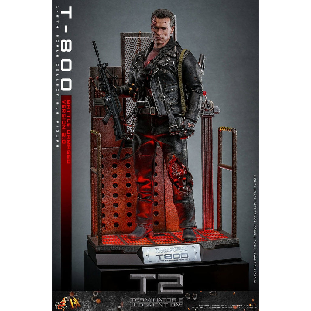 Produktbild Terminator 2 Movie Masterpiece Actionfigur 1/6 T-800 Battle Damaged Version 2.0 32 cm