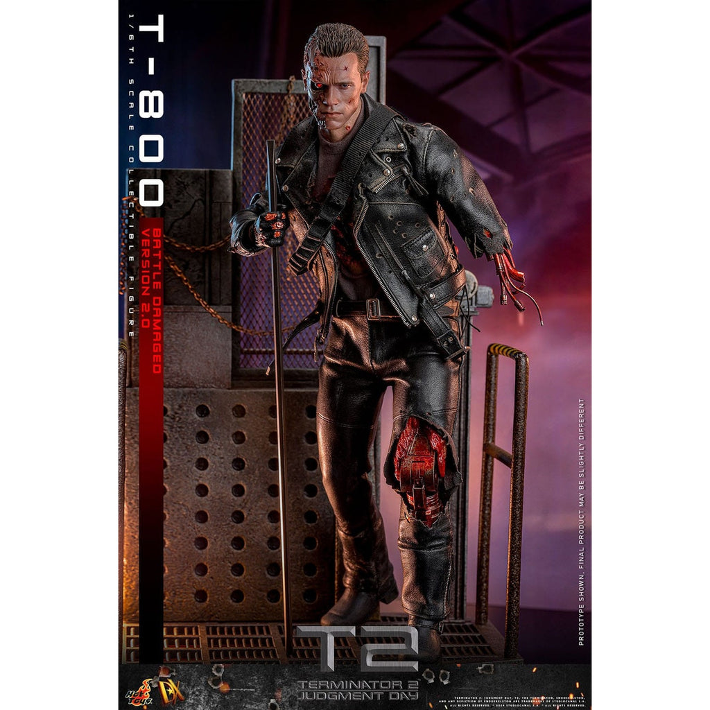 Produktbild Terminator 2 Movie Masterpiece Actionfigur 1/6 T-800 Battle Damaged Version 2.0 32 cm