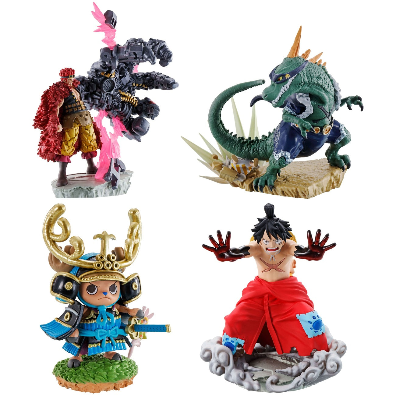 Image produit One Piece Petitrama Mini Statue PVC Logbox Re Birth Wanokuni Vol. 2 Set 9 cm