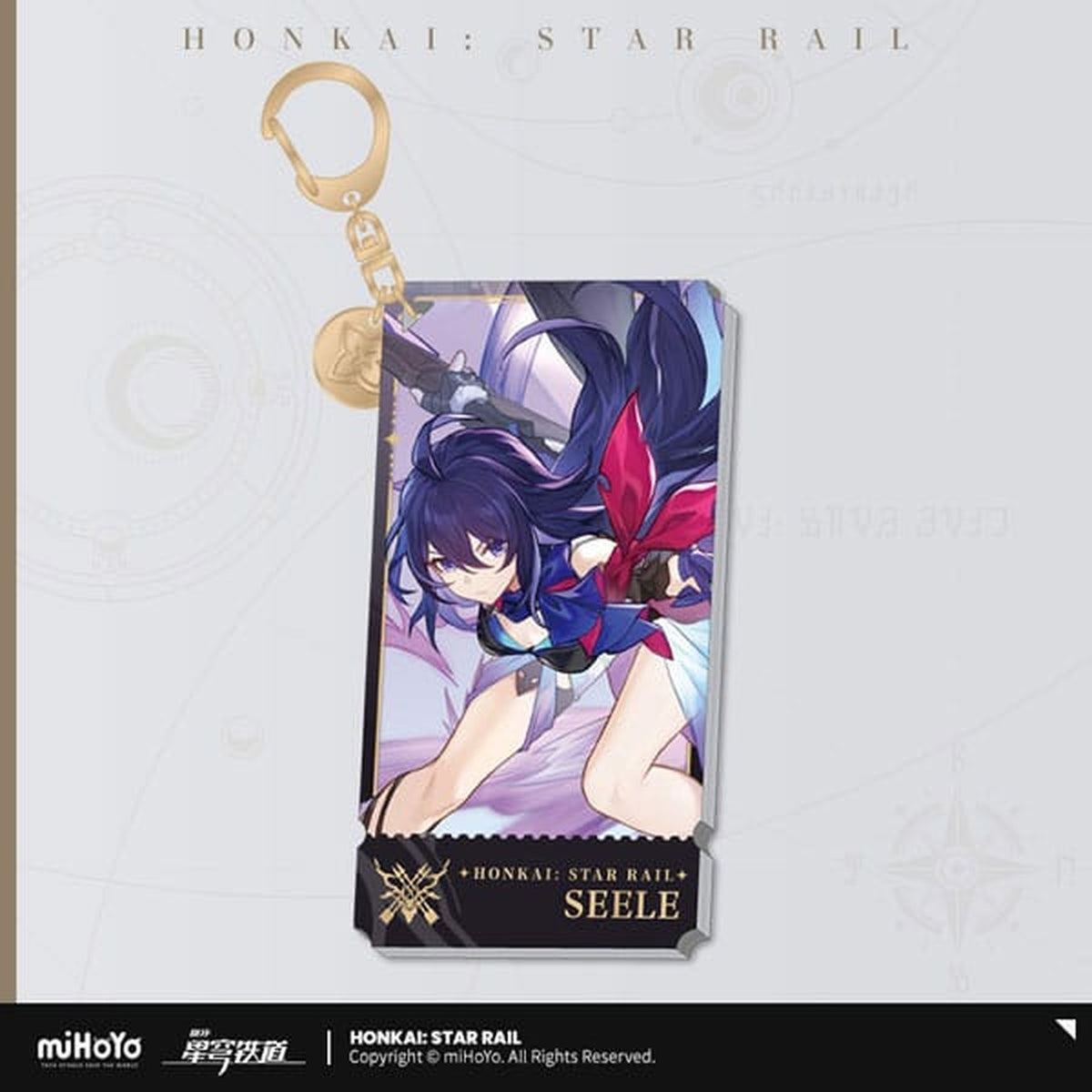 Immagine del prodotto Portachiavi acrilico personaggio Honkai: Star Rail Seele 9 cm
