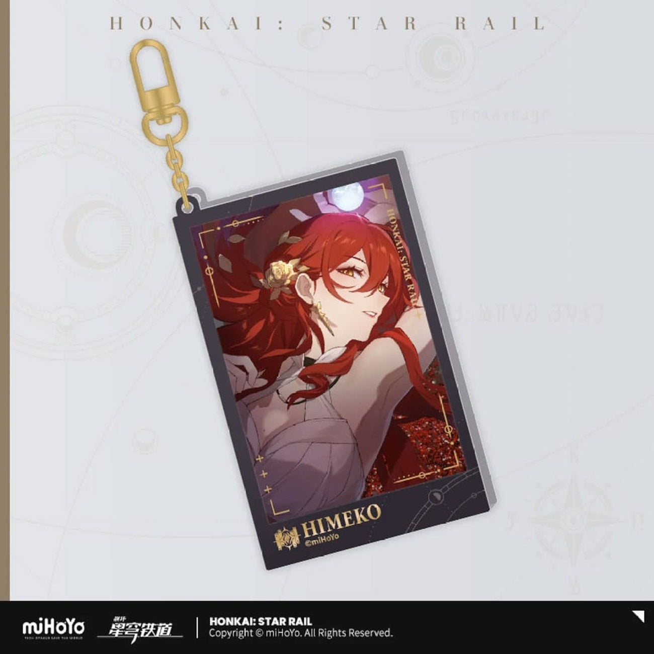 Image produit Honkai: Star Rail Porte-clés acrylique Himeko Countdown Departure Series Glitter 9 cm