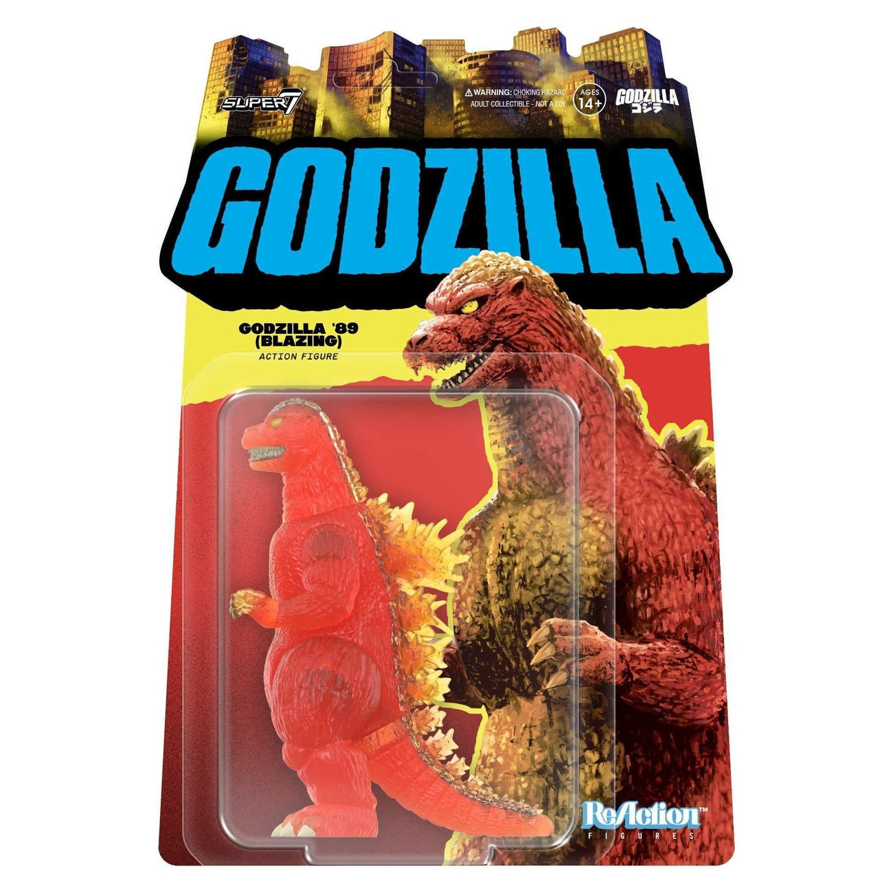 Image produit Godzilla Toho ReAction Figurine articulée Godzilla - 1989 (Flamboyant) 10 cm