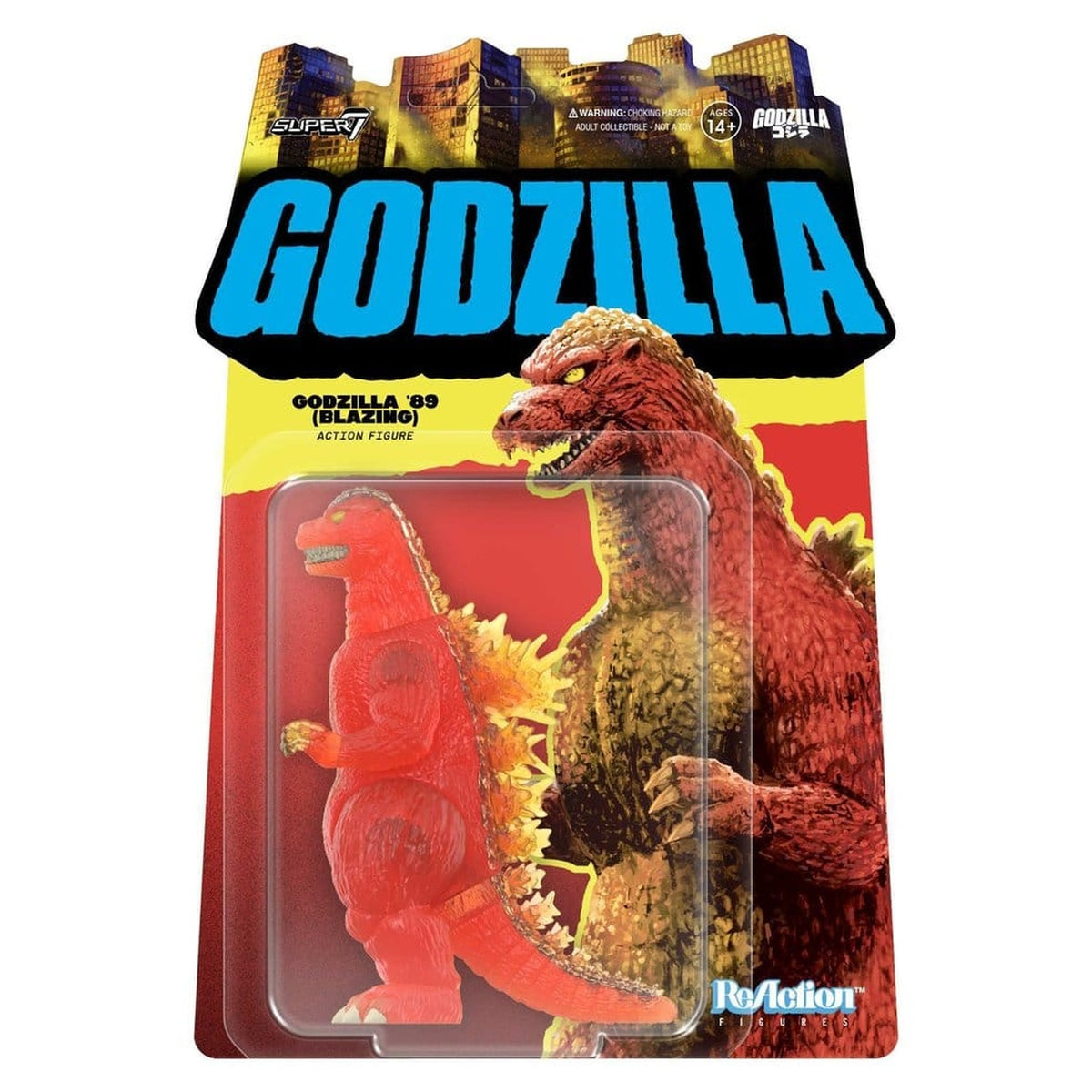 Image produit Godzilla Toho ReAction Figurine articulée Godzilla - 1989 (Flamboyant) 10 cm