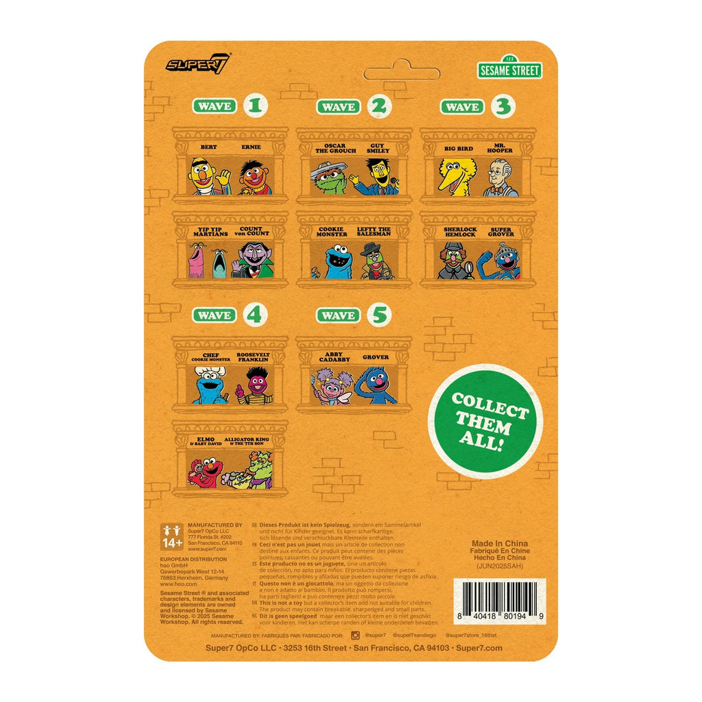 Immagine del prodotto Sesame Street action figure ReAction Wave 05 Grover 10 cm