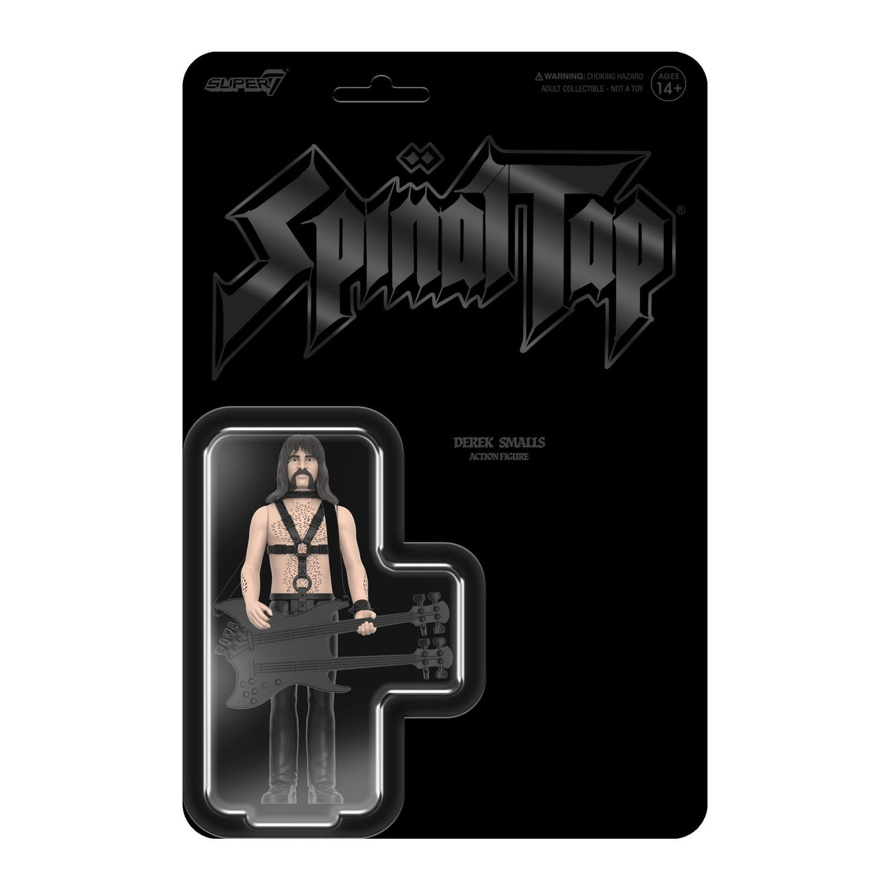 Image produit Spinal Tap figurine articulée ReAction Wave 02 Derek Smalls (None More Black) 10 cm