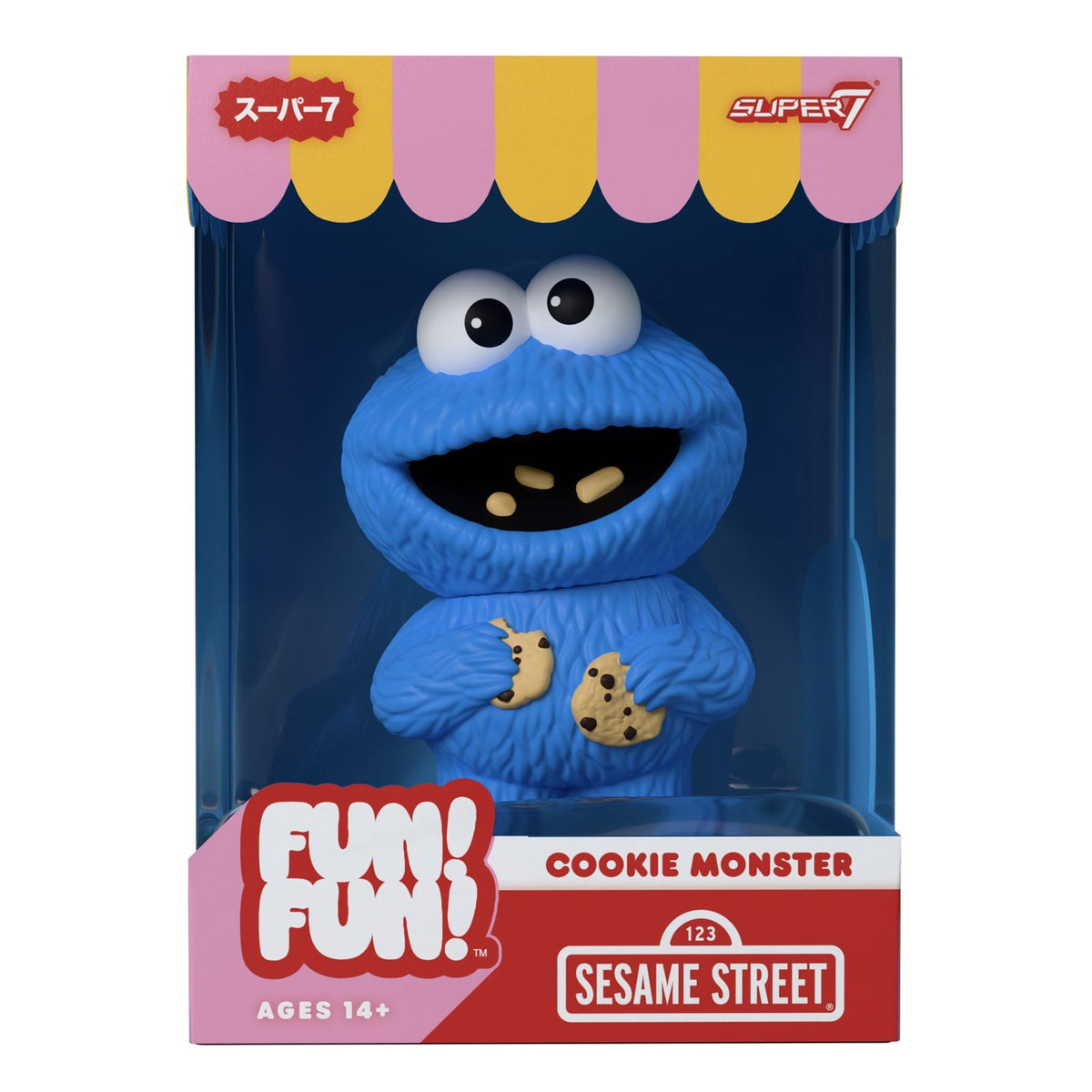 Image produit Sesame Street FUN! FUN! figurine en vinyle souple Wave 02 Cookie Monster 13 cm