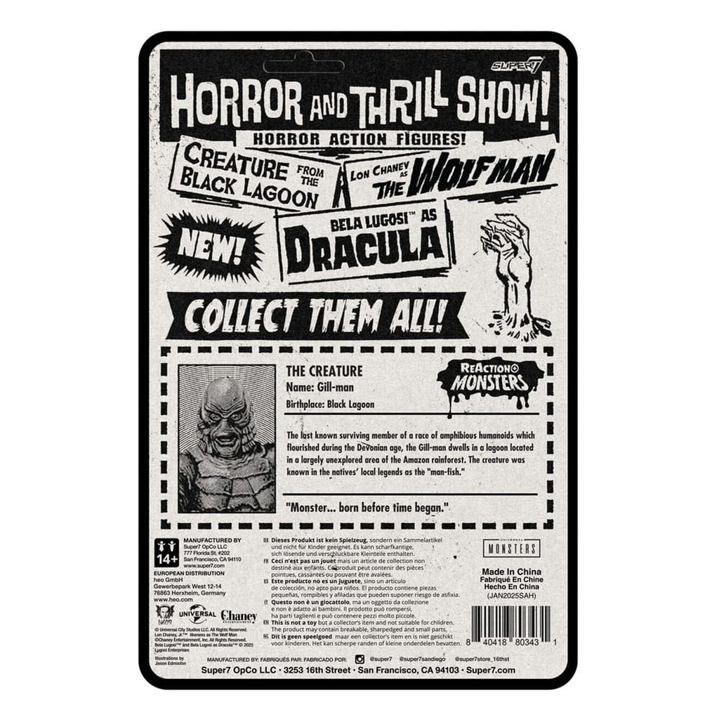Immagine del prodotto Universal Monsters Action figure ReAction+ Wave 1 Creature from the Black Lagoon 10 cm