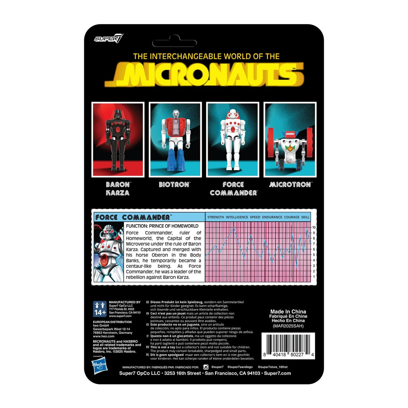 Produktbild Micronauts ReAction+ Actionfigur Wave 02 Force Commander 9 cm