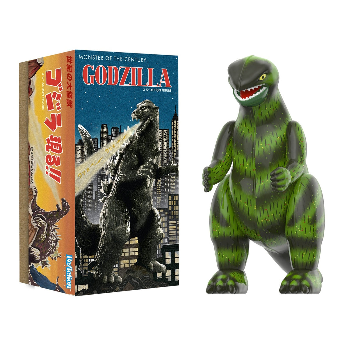 Produktbild Godzilla Toho ReAction Actionfigur Wave 01 (Retro Tin) Godzilla (Marusan Tin) 10 cm