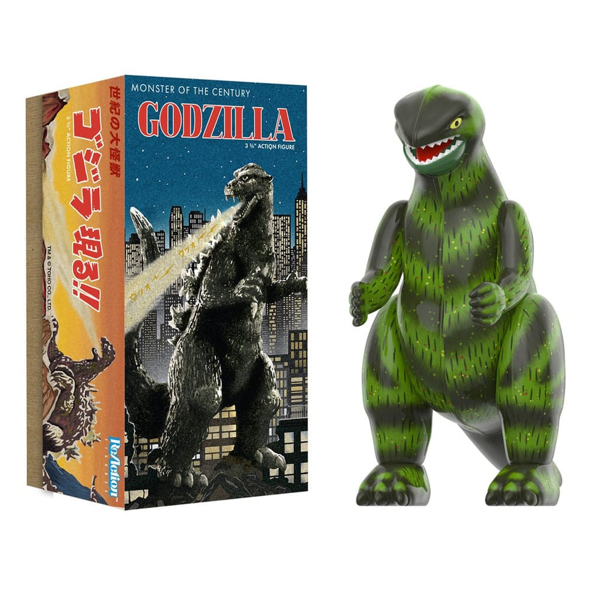 Produktbild Godzilla Toho ReAction Actionfigur Wave 01 (Retro Tin) Godzilla (Marusan Tin) 10 cm