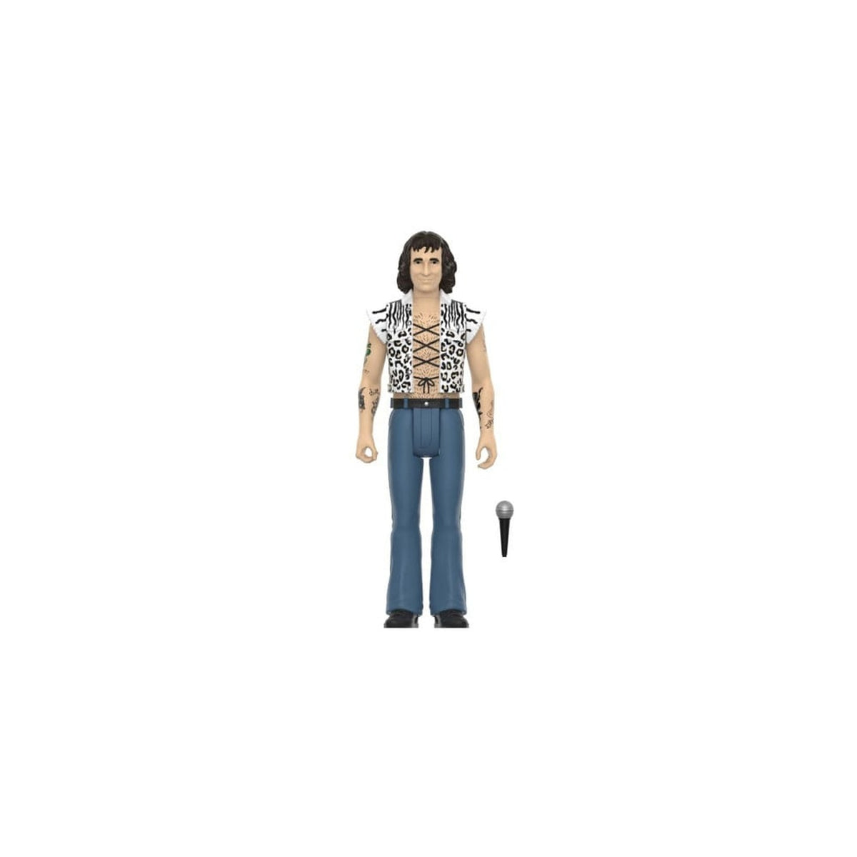Produktbild Bon Scott ReAction Actionfigur Wave 02 Bon Scott (Leopard Print) 10 cm