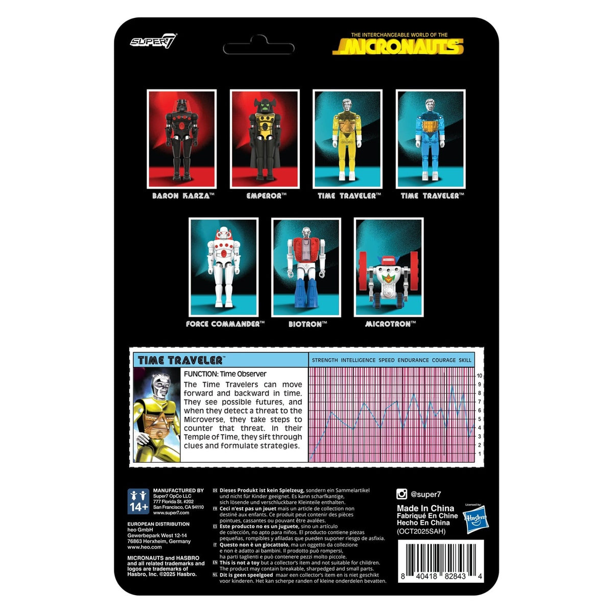Produktbild Micronauts ReAction+ Actionfigur Wave 03 Time Traveler (Translucent Yellow) 10 cm